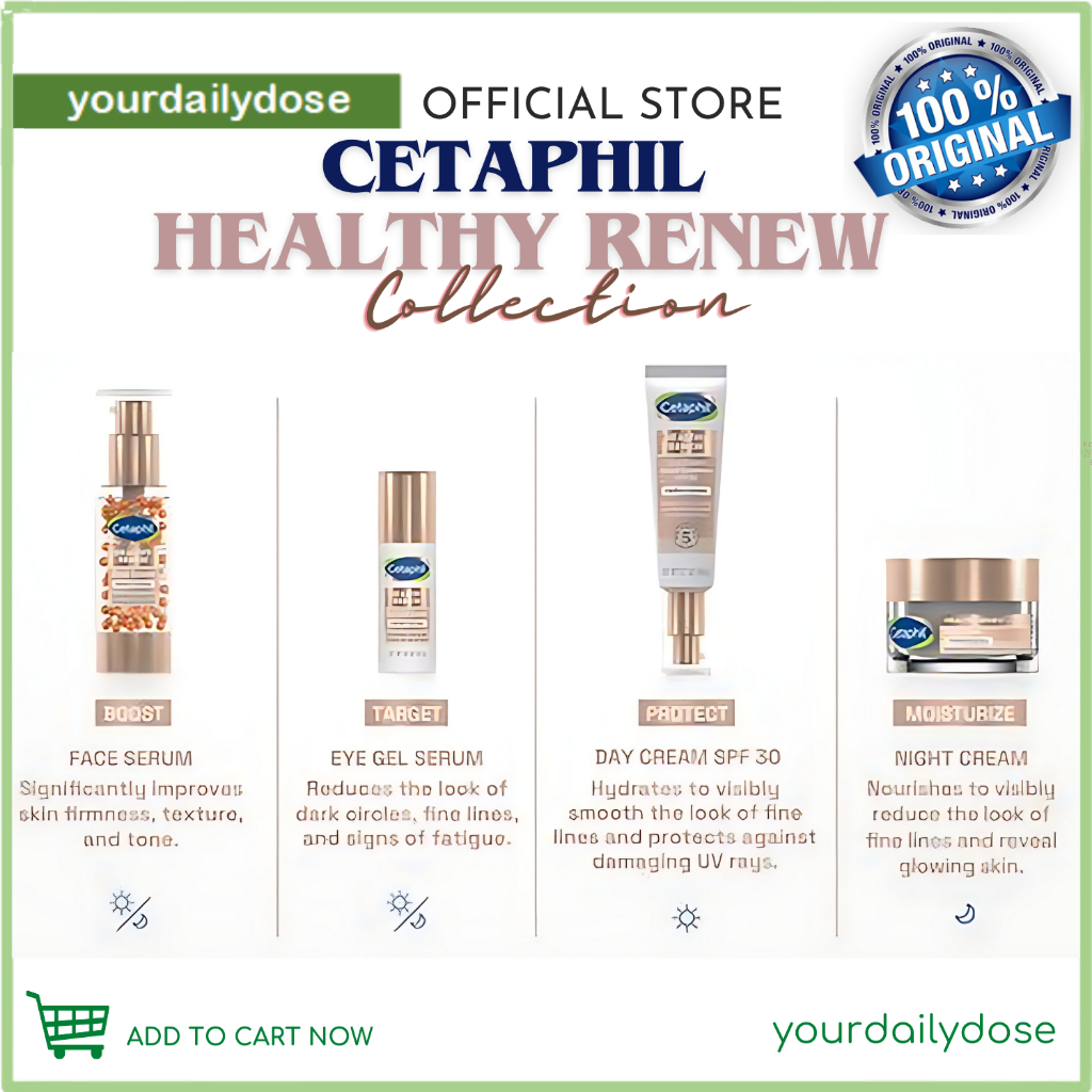 Cetaphil Healthy Renew Face Serum, Anti-Aging Hydrating Serum for Sensitive  Skin, 1 oz 