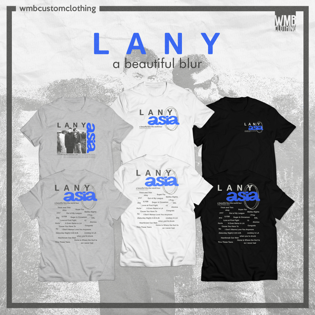 LANY - a beautiful blur Tour Shirt by WMB Clothing | Shopee
