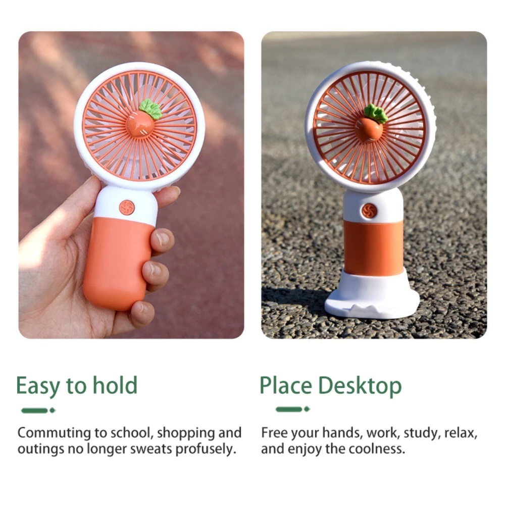 Susan1188 Cartoon Fruit Hand-held Portable Handheld Fan USB ...