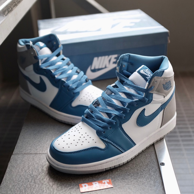 UA JORDAN1 HIGH TRUE BLUE DRTFOOTWEAR | Shopee Philippines