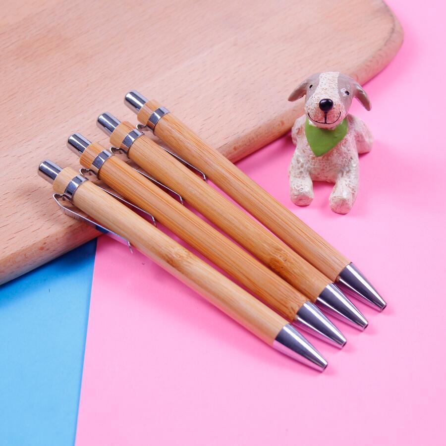 1pcs Bamboo pen Bamboo pole ballpoint pen Bamboo wood iron hook ...