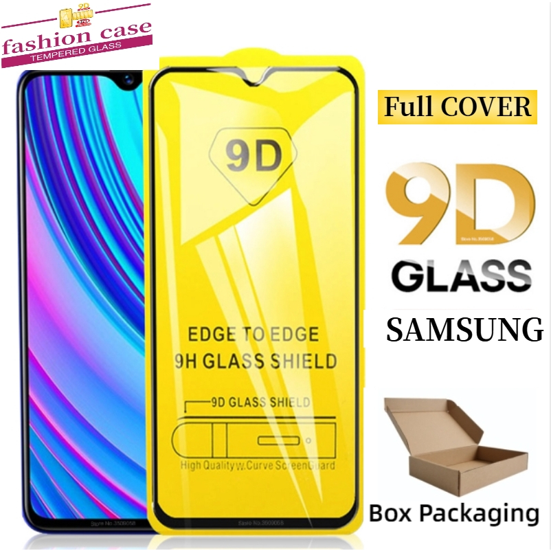 9D Full Tempered Glass For Samsung A13 A34 A54 A24 A14 A53 A33 A73 A02 ...