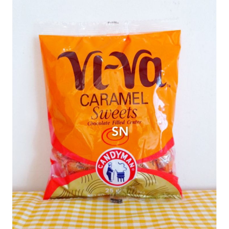 SN Viva Caramel Chocolate Filled Candy (25pcs/115g) Batang 90s Candy Shopee Philippines