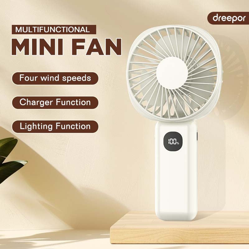 Dreepor Mini Fan Rechargeable Electric Fan Usb Handheld Fan Portable ...