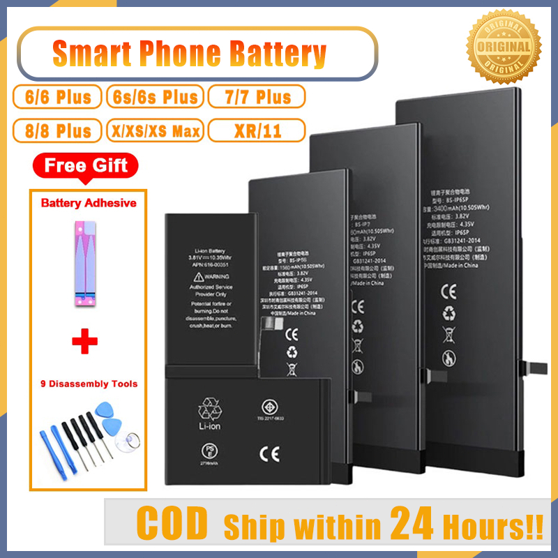 COD Phone Battery For Phone 5/5S/ 6/6S/6Plus/7/7Plus 8/8Plus/high ...