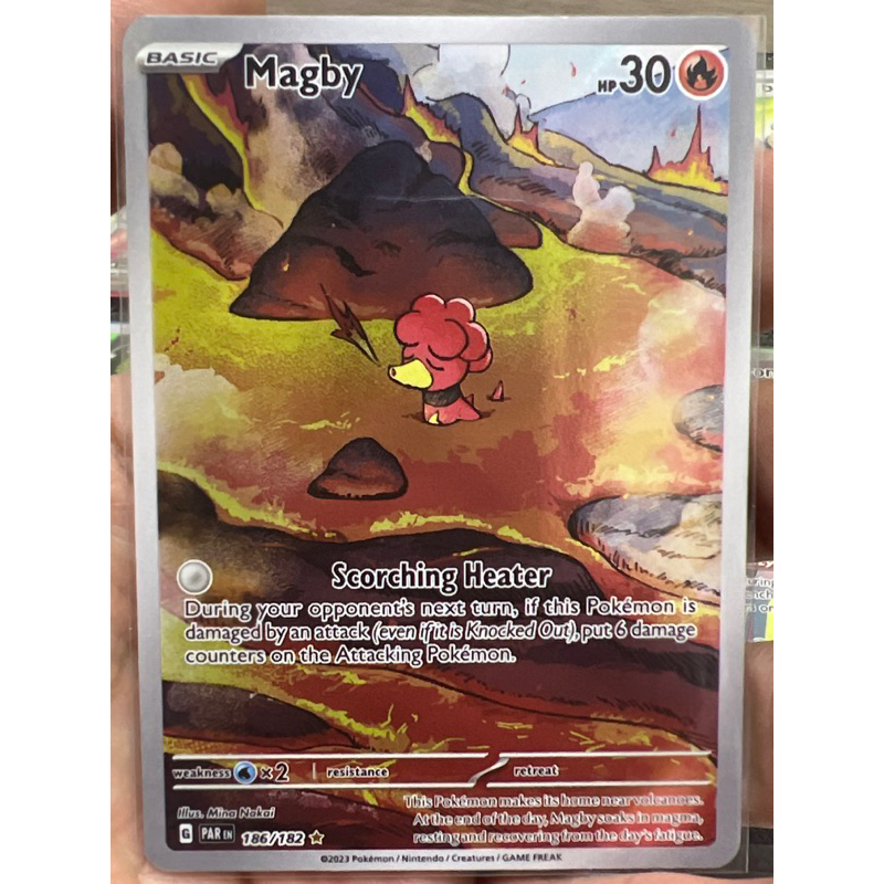 Pokemon TCG Magby - 186/182 - Illustration Rare | Shopee Philippines