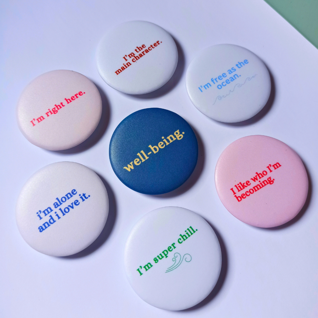 Statement Badge/Button Pin - Self Affirmation Quotes | Matte | Shopee ...