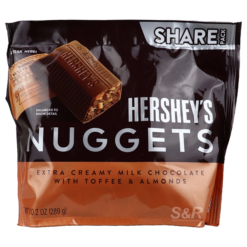 Hershey's Nuggets Milk Chocolates With Toffee And Almonds 289g | Shopee ...