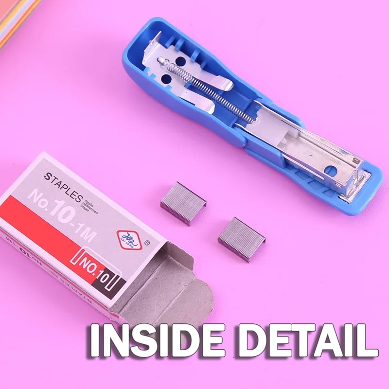 Mini Cute Stapler Small Portable Staplers Various Color Children School ...