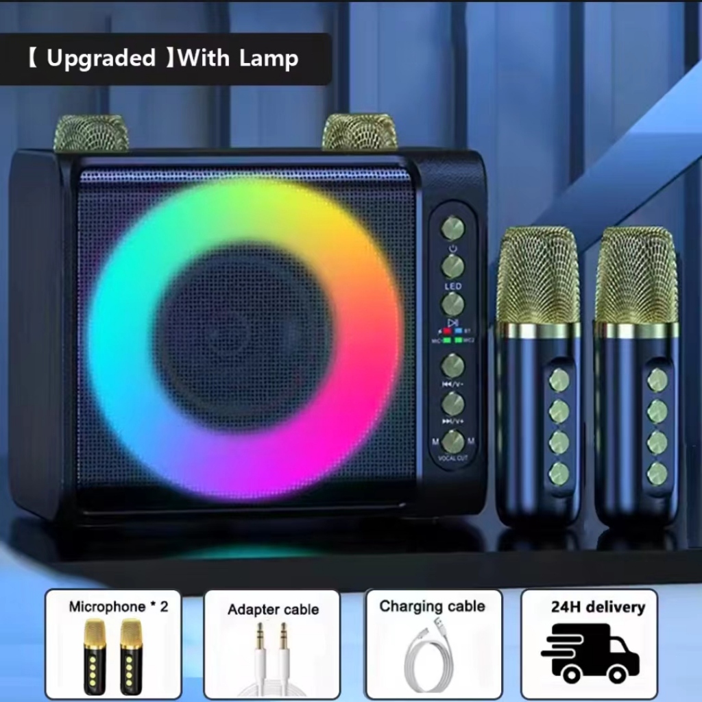 3D stereo amplifier Bluetooth speaker RGB Light wireless Bluetooth dual ...