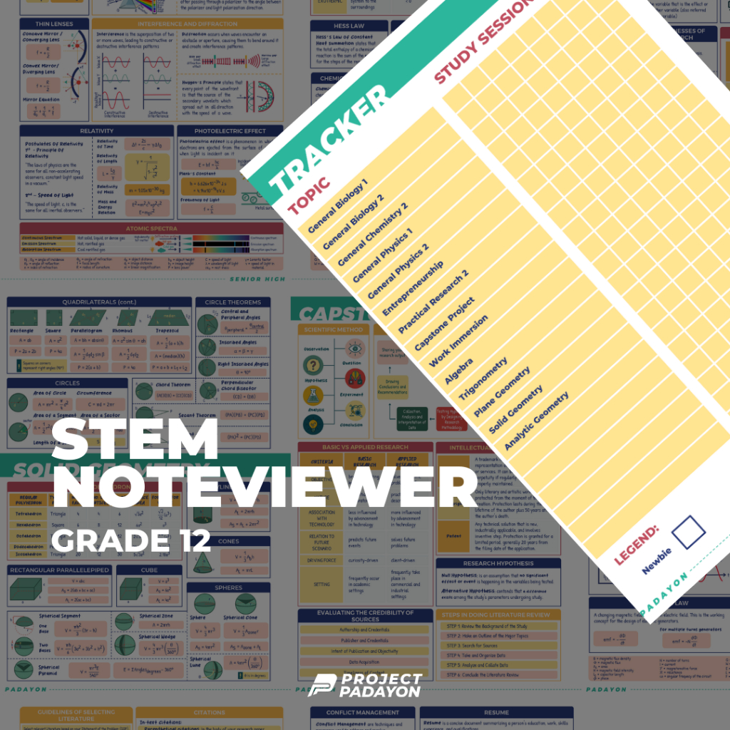 Grade 12 - STEM Noteviewer - Project Padayon | Shopee Philippines