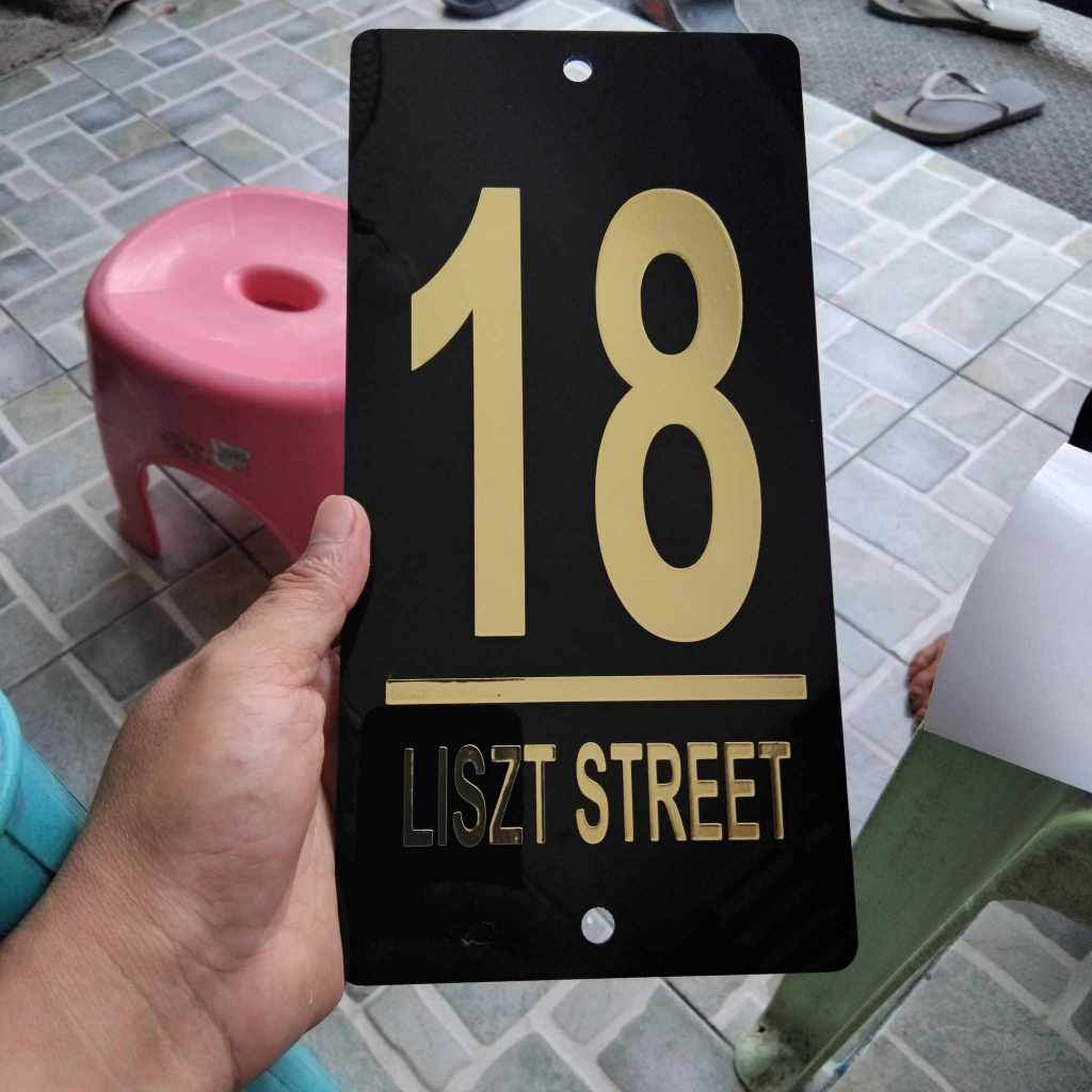 10x5 inchinch vinyl sticker House Plate Signage/Marker/Acrylic | Shopee ...