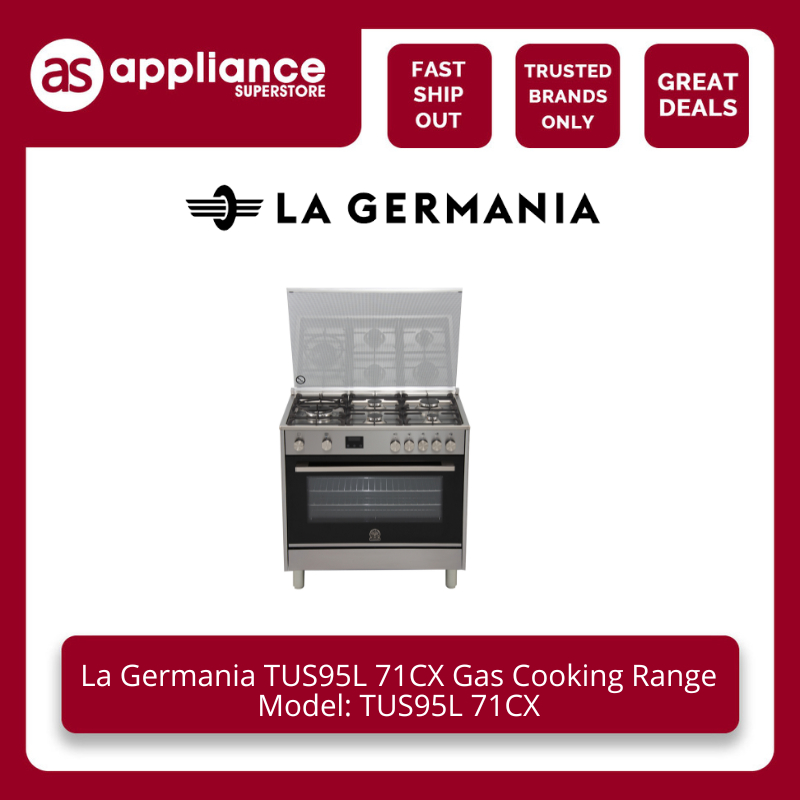 La Germania TUS95L 71CX Gas Cooking Range Electric Grill Cast Iron