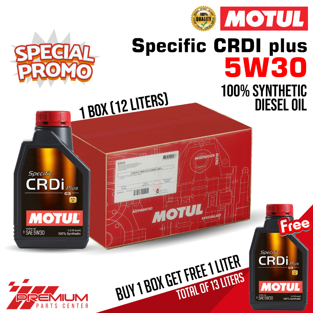 Motul Specific CRDI Plus 5W30 Fully Synthetic Diesel Oil (1 BOX FREE 1 ...