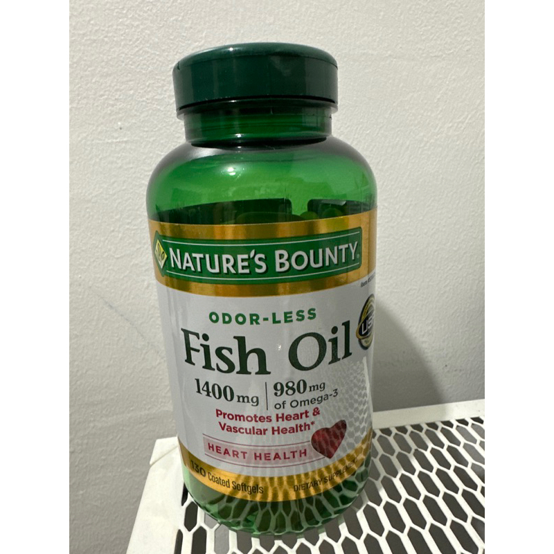 Nature’s Bounty Omega3 Fish Oil 1400mg USP Verified 130 Softgels from