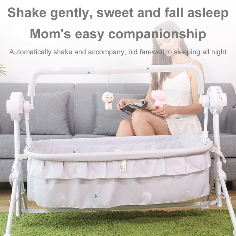 Baby Electric Rocking Chair Multifunctional Baby Rocking Bed Hammock ...