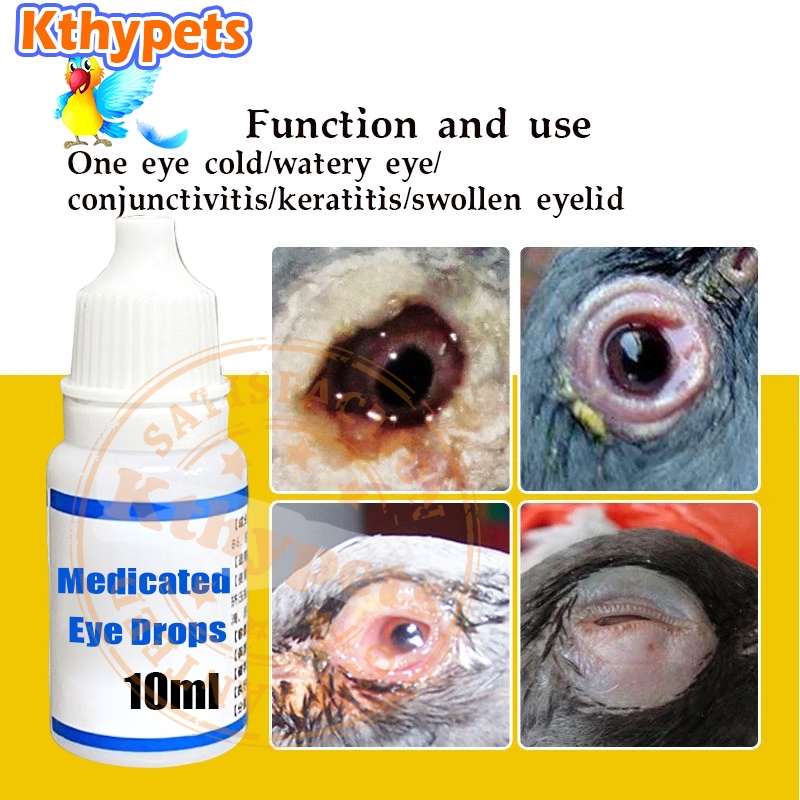 One Eye Cold Medicated Eye Drops for Birds and Pigeons 10ml Shopee