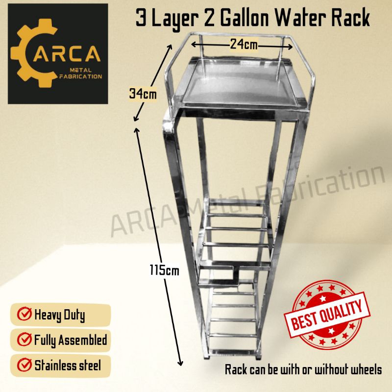 304 grade stainless 3 layer water rack | Shopee Philippines