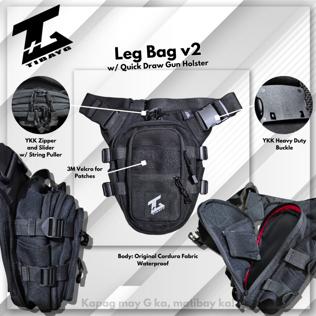 TibayG Leg Waist Bag Waterproof w Quick Draw V2 Shopee Philippines