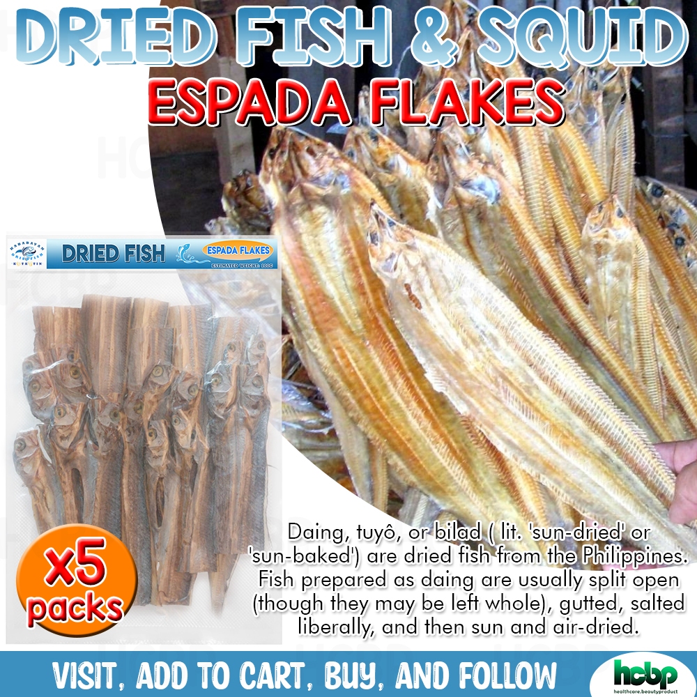 Dried Fish ESPADA FLAKES Dried Espada Flakes ( 500g/1KILO ) Dried Fish Quality Taste Dried