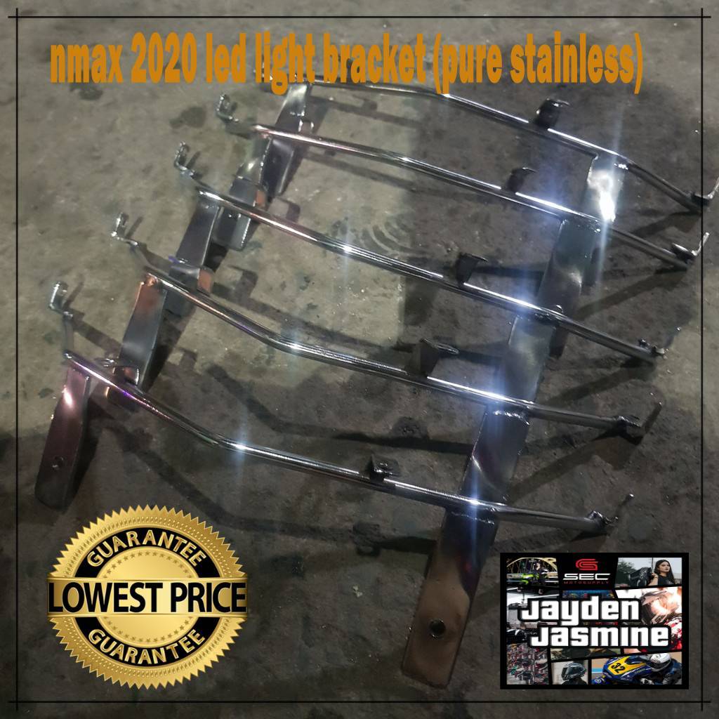 nmax 2020 led light bracket (pure stainless) | Shopee Philippines