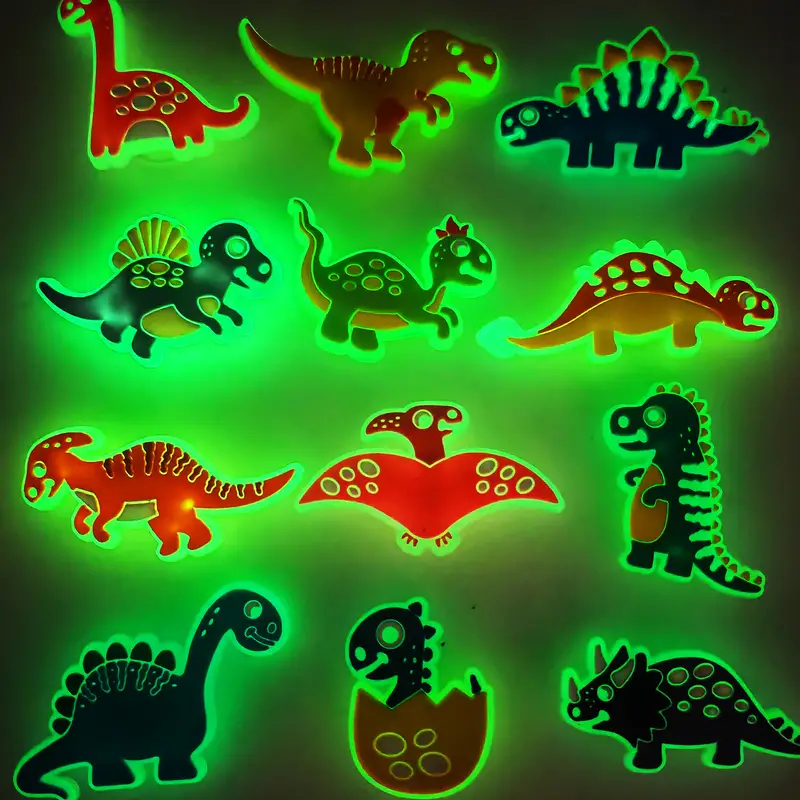 jibbitz for crocs luminous Dinosaur design shoe bag decoration buckle jibbitz crocs Charms Clog Pins