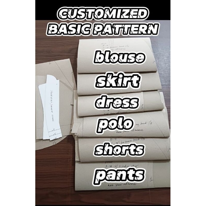 BASIC PATTERN CUSTOMIZED 6 PCS ( Pre Order ) | Shopee Philippines