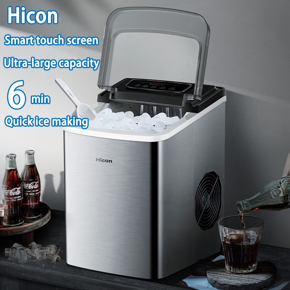 Hicon Ice Maker Commercial Family Ice Machine Automatic Ice Crown