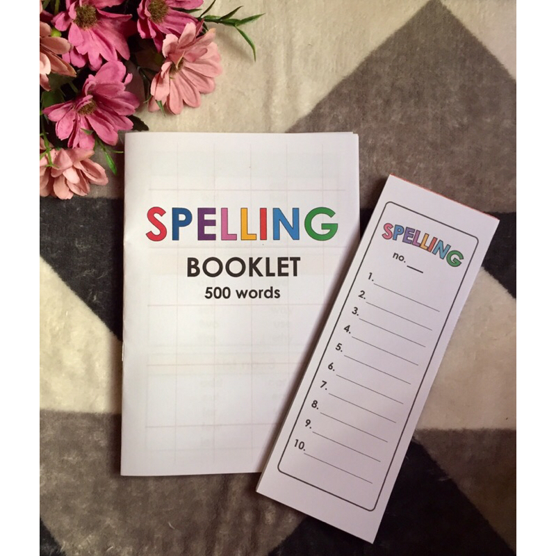 2 in 1 Spelling booklet + spelling pad Shopee Philippines