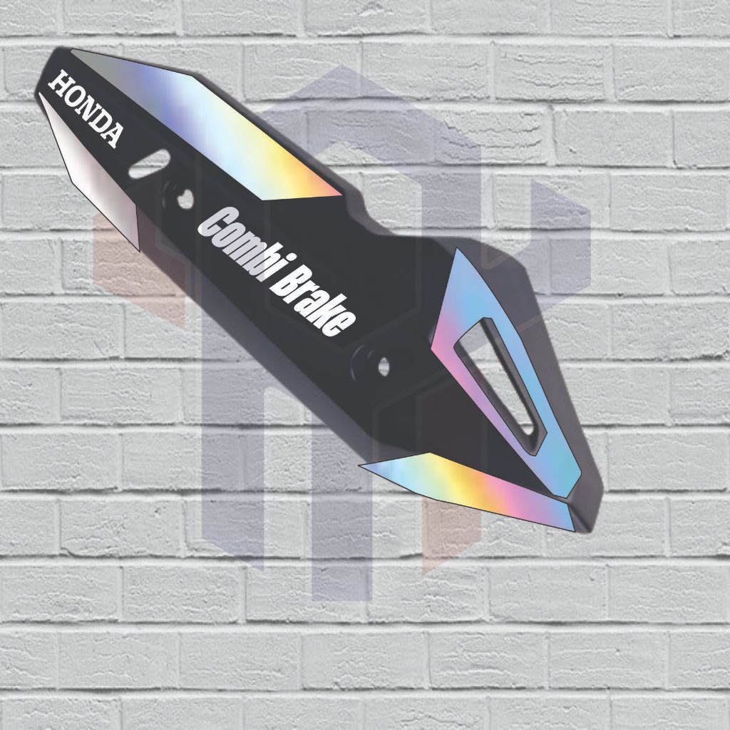 honda click v2 v3 v4 125 150 combi break heat guard STICKER ONLY ...