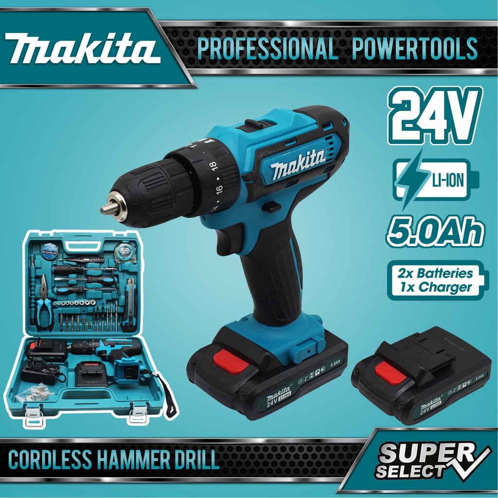 Makita DF331D 24V Cordless Hammer Drill Shopee Philippines