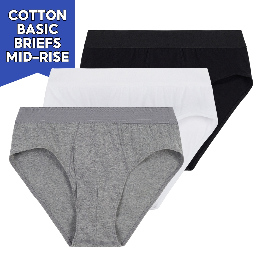 IDENTITY Apparel Mens Basic Briefs Premium Cotton Underwear | Shopee ...