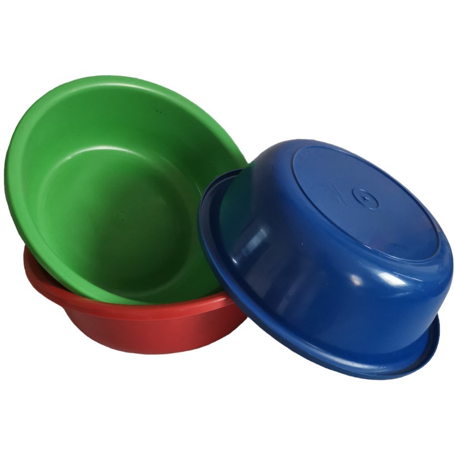 3 pcs Round Plastic Basin 