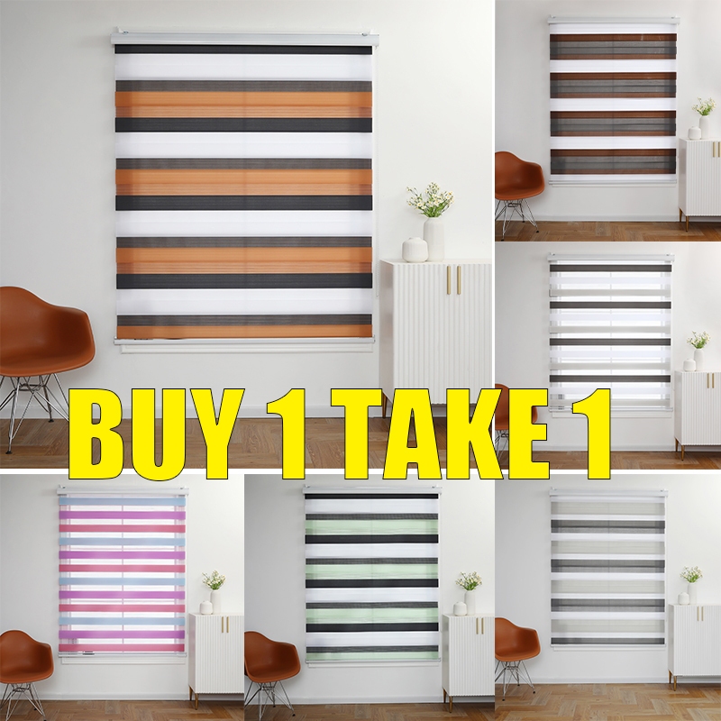 Korean Zebra Roller Blinds For Windows Room Darkening Roller Shades for