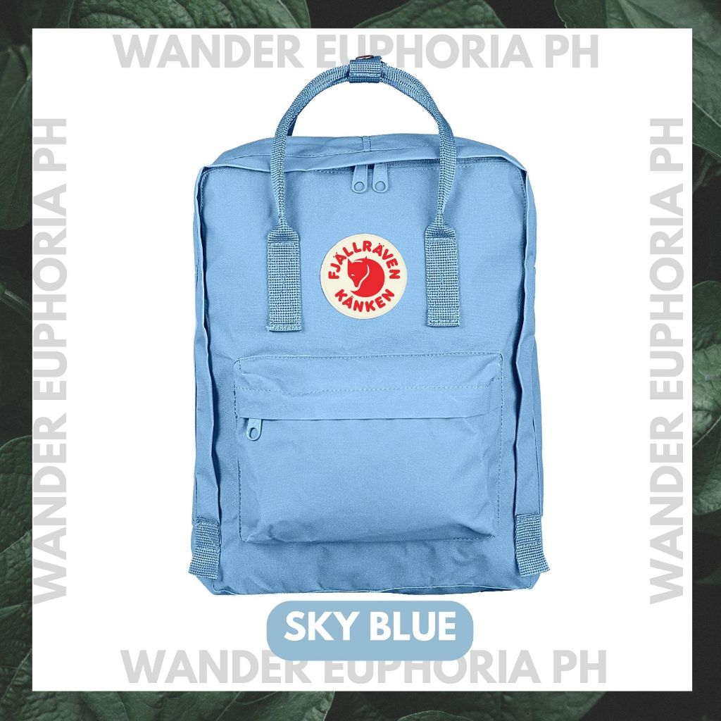 Fjallraven Kanken Backpack in SKY BLUE BIG MINI CLASSIC Size Shopee Philippines