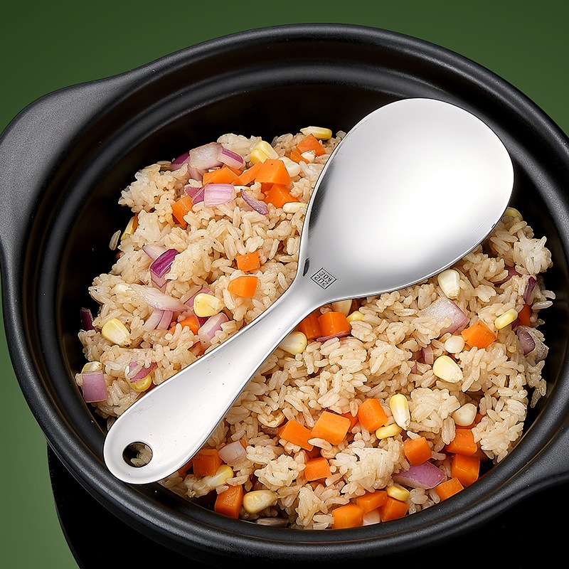 Dailyhome Rice Paddle Stainless Steel Rice Scoop NonStick Rice Spatula ...