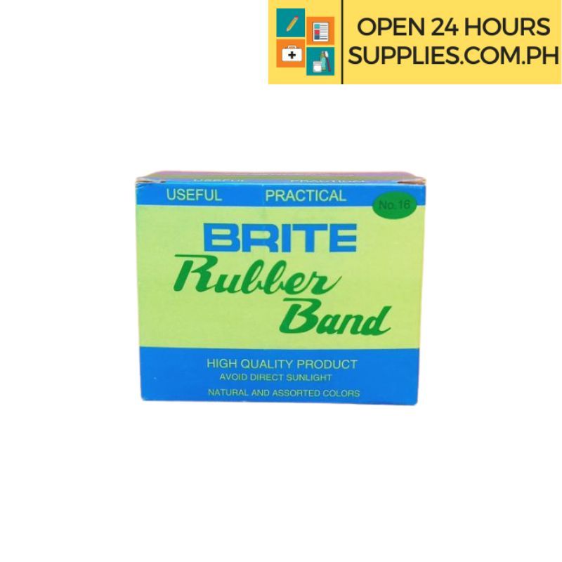 Brite Rubber Band No. 16 50G High Quality Bands Shopee Philippines