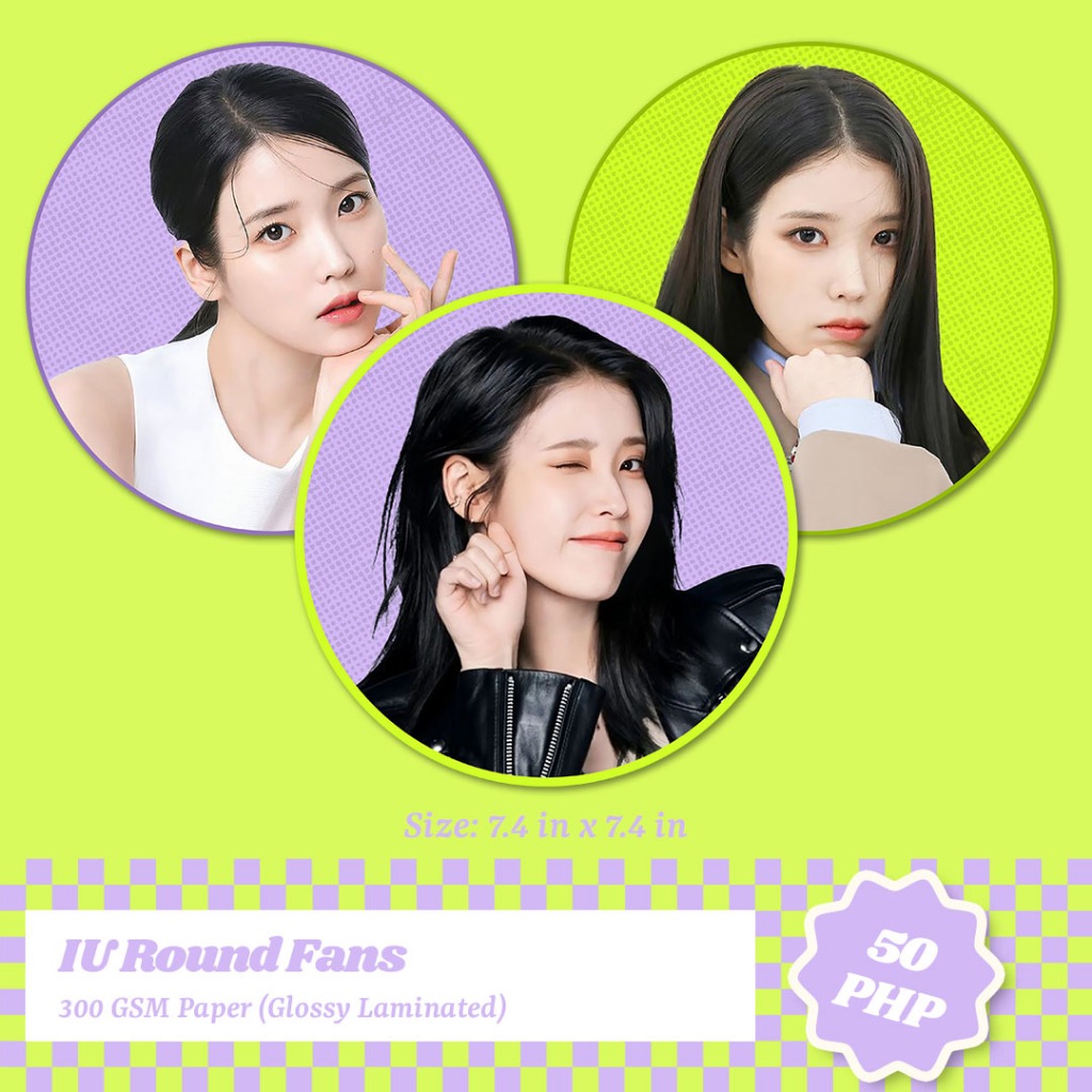 IU Round Fans 300 GSM Paper | Shopee Philippines