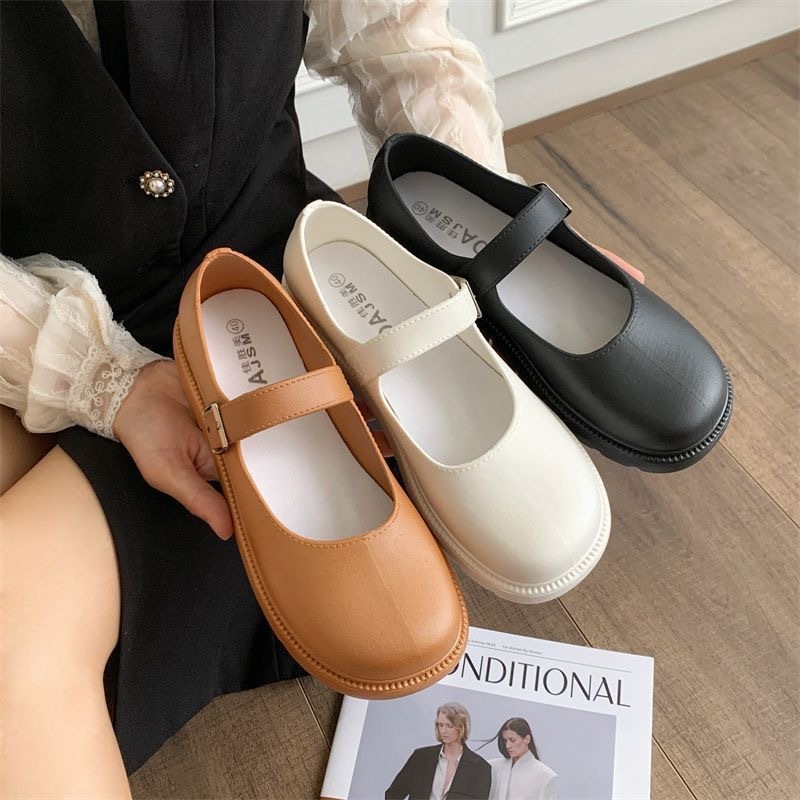 2024 new style British style shoes with baotou, soft and comfortable ...