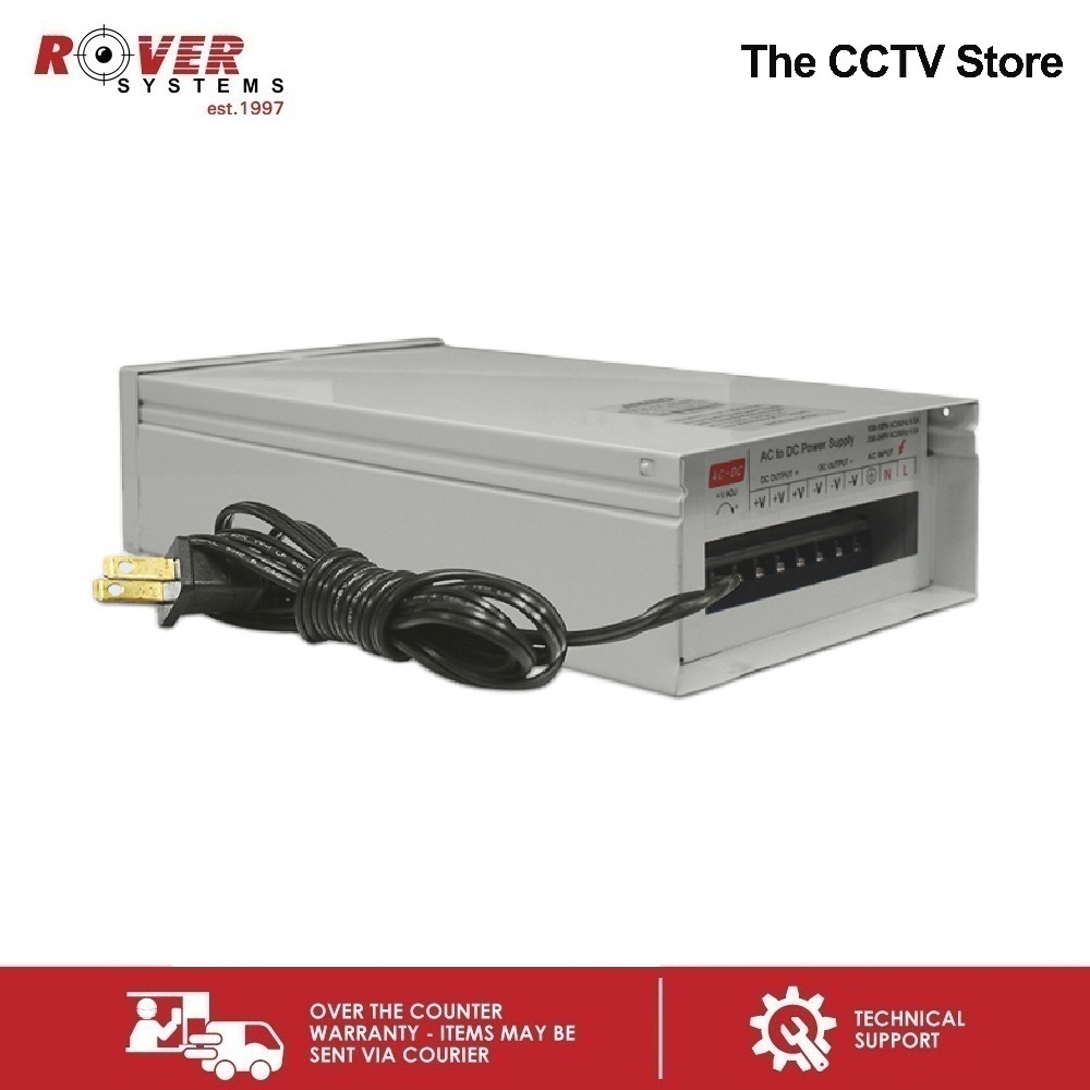 Rover Systems 20A DC Switching Power Supply SET for CCTV Camera ...