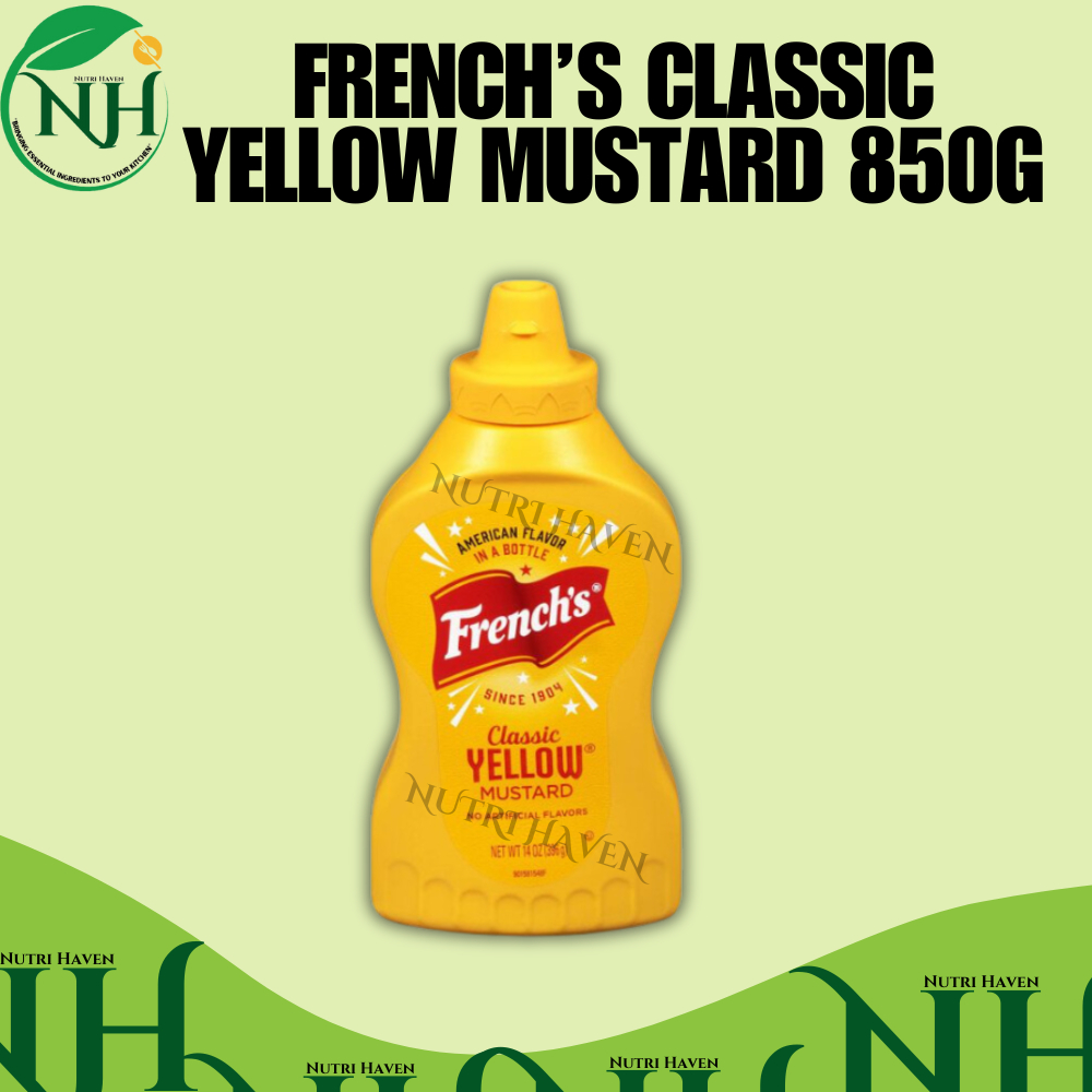 FRENCH's CLASSIC YELLOW MUSTARD KETO/LOW CARB FRIENDLY 850g Shopee