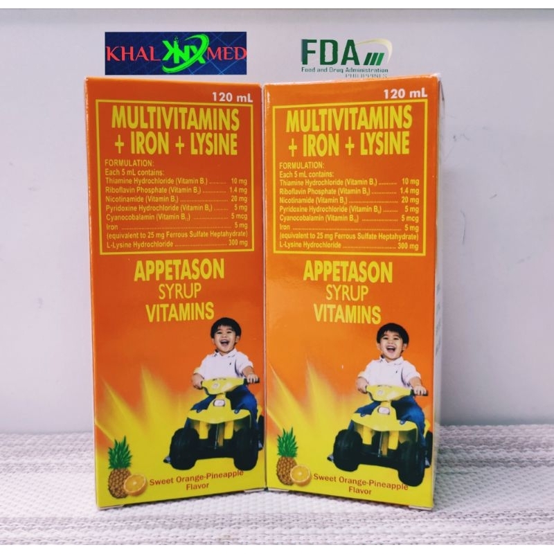 APPETASON SYRUP Multivitamins + Iron + Lysine 120ml | Shopee Philippines