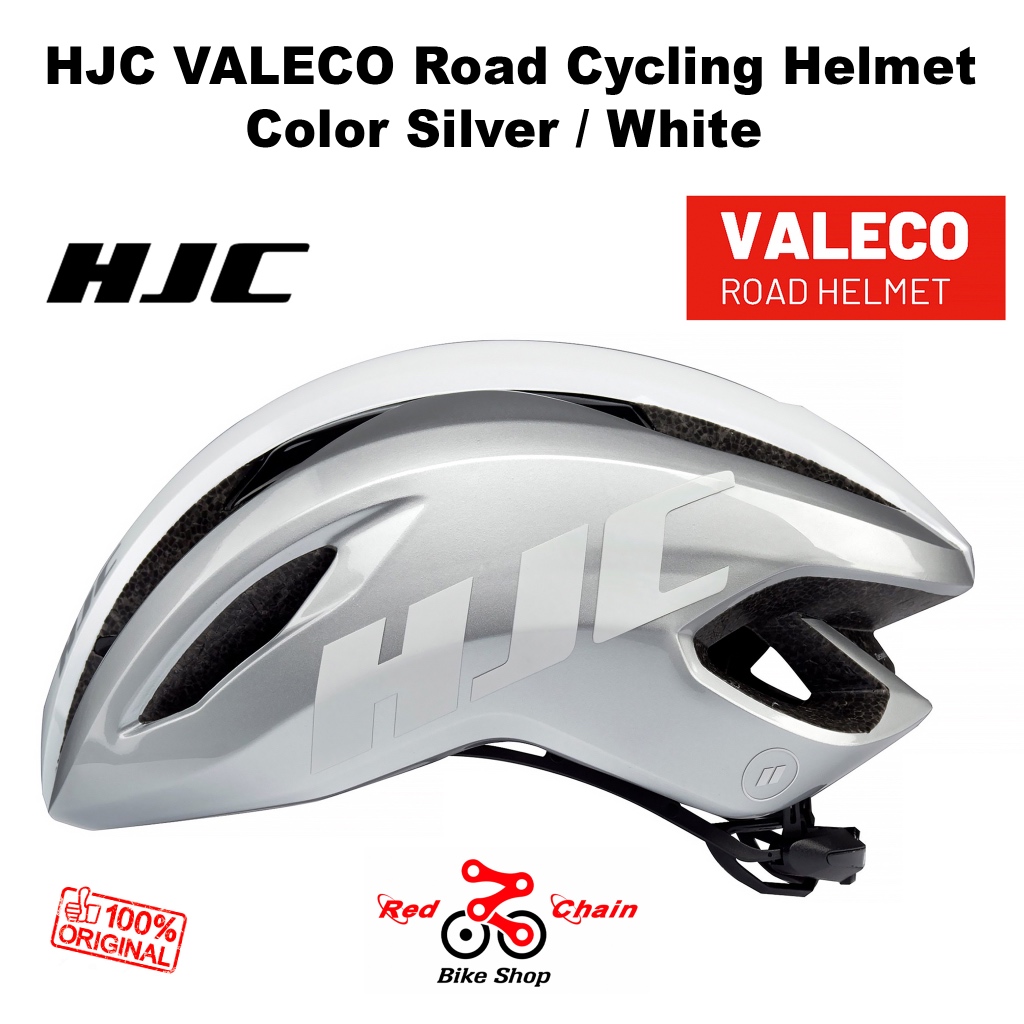 Silver cycling helmet sale