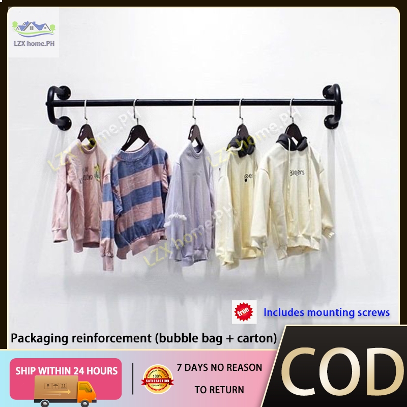 Metal Clothes Rack Wall Hanger Display Rack Clothing Store Cloths Rack ...