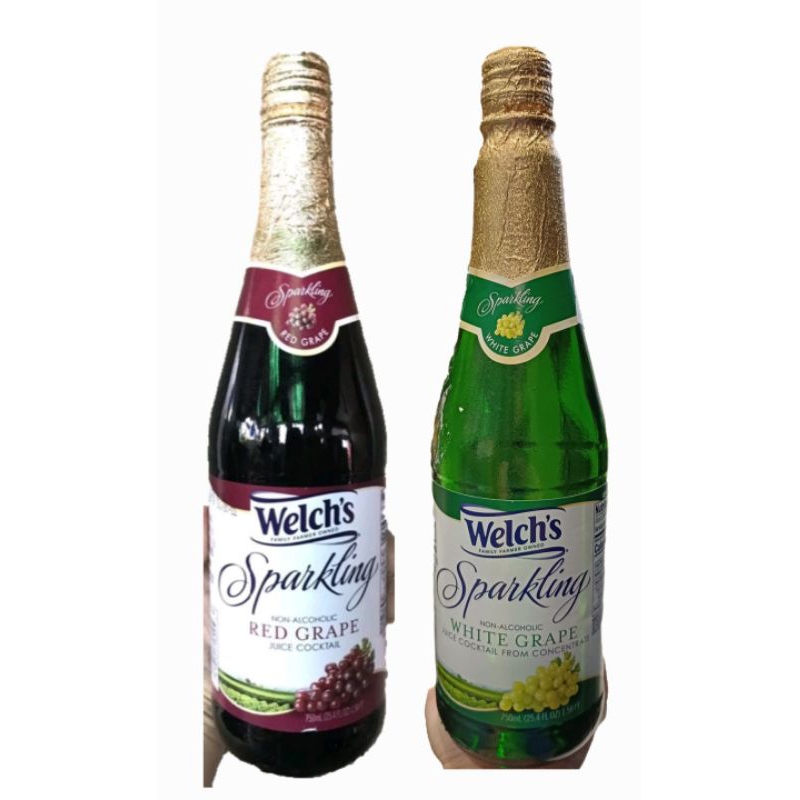 Welch’s Sparkling Grape Juice Cocktail Non Alcoholic 750mL (Red grape