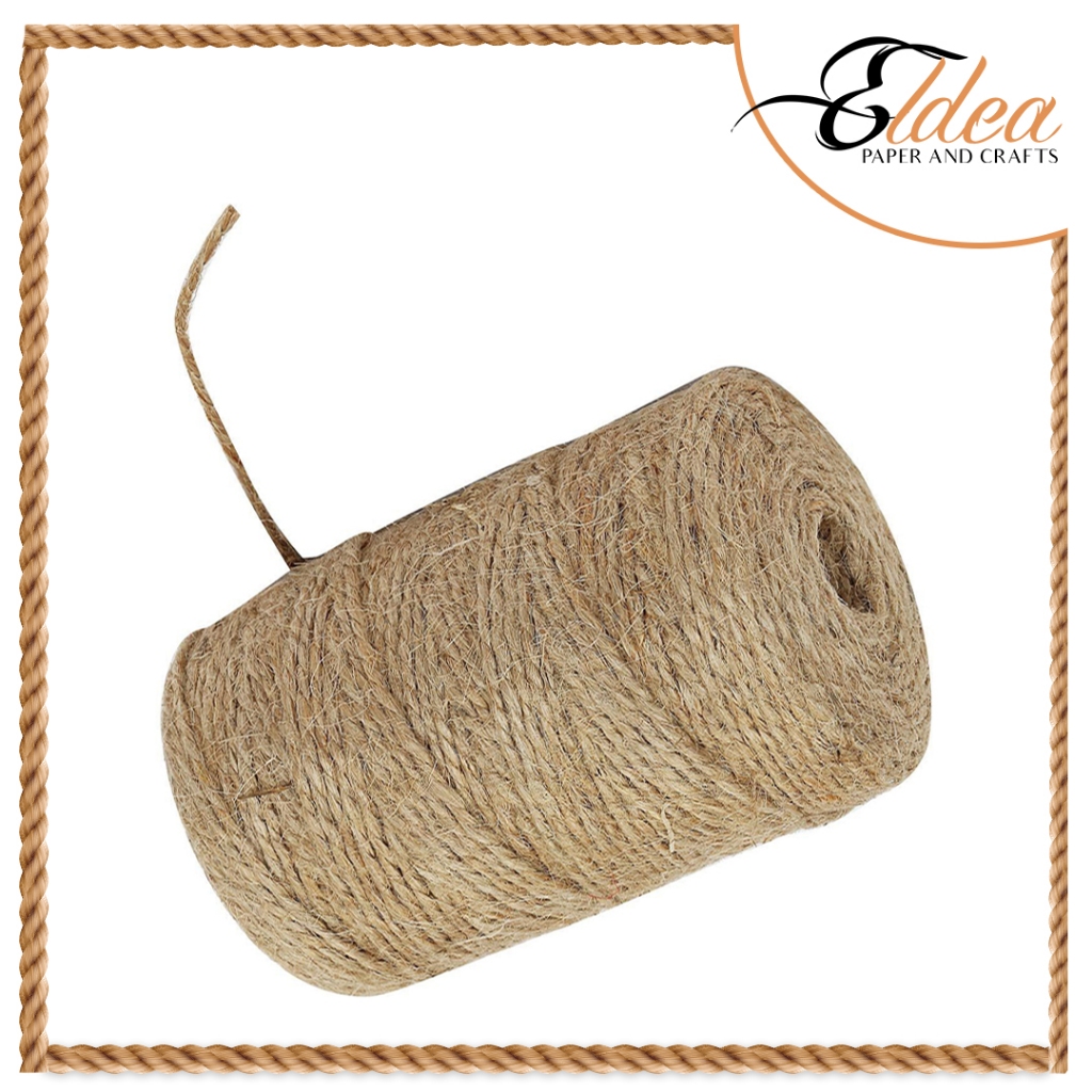 50/100meters Jute String Rope Tube for Invitation, Hang Tags, Gift tags ...