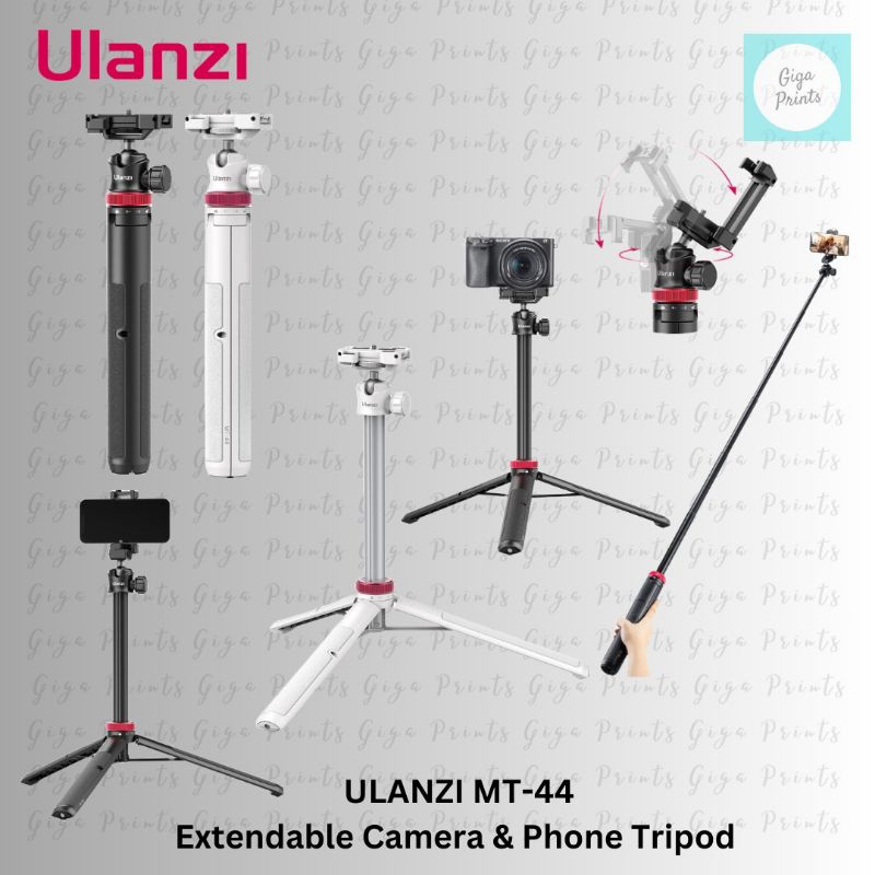 Ulanzi MT-44 Extendable Vlog Tripod / MT44 Phone Camera Stand Holder ...