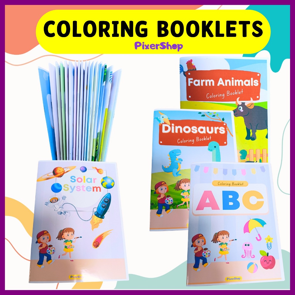 Coloring Booklets for Kids Fast Shipout Coloring Activity Pixershop ...