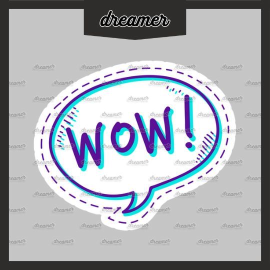 WOW EXCLAIMED CHATBOX STICKER BOMB WATERPROOF STICKERS LAMINATED ...