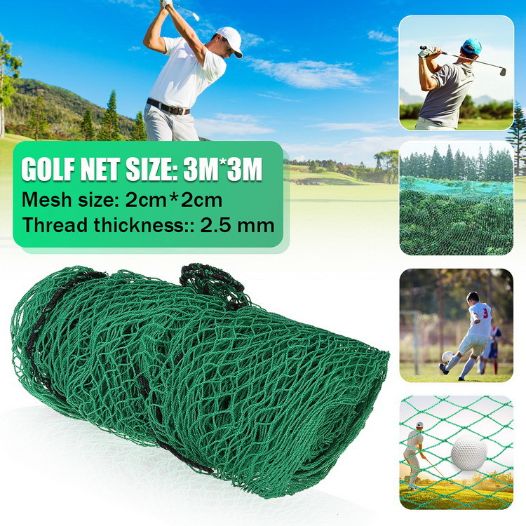 10ft Golf Practice Hitting Net Heavy Duty Impact Border Barrier Mesh Netting Football Netting 3m